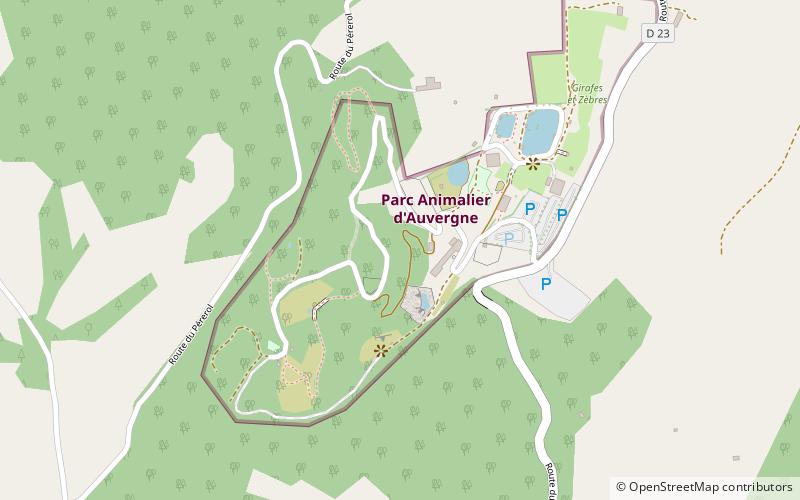 Parc Animalier d'Auvergne location map