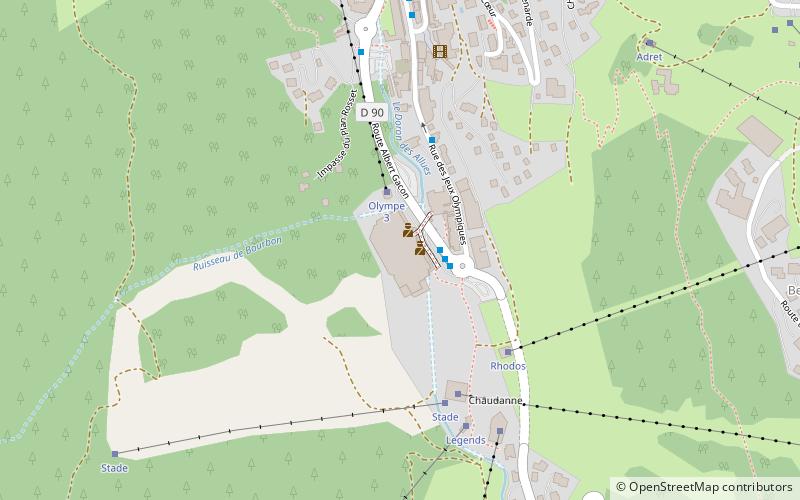 patinoire de meribel location map