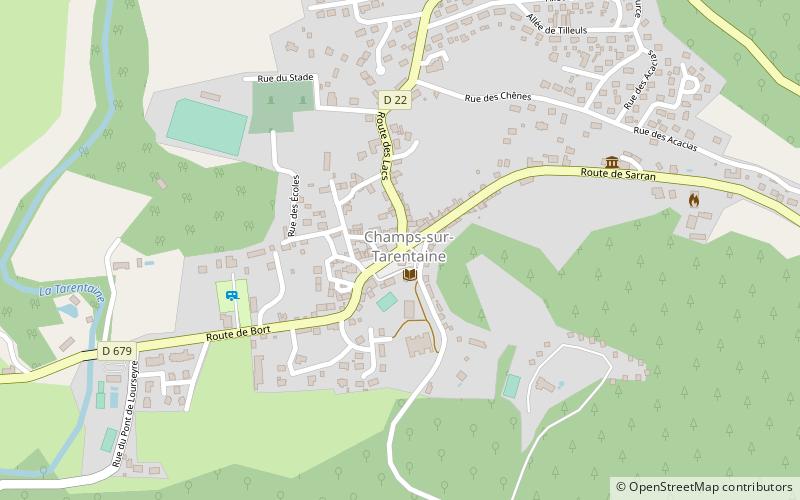 Champs-sur-Tarentaine-Marchal location map