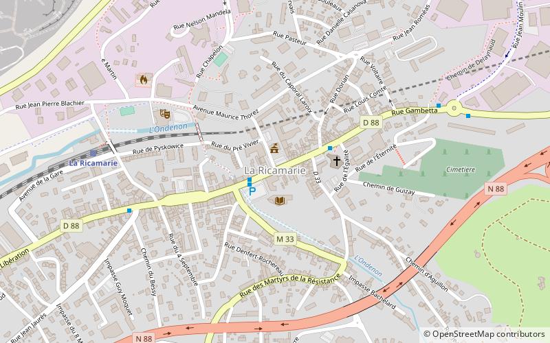 La Ricamarie location map