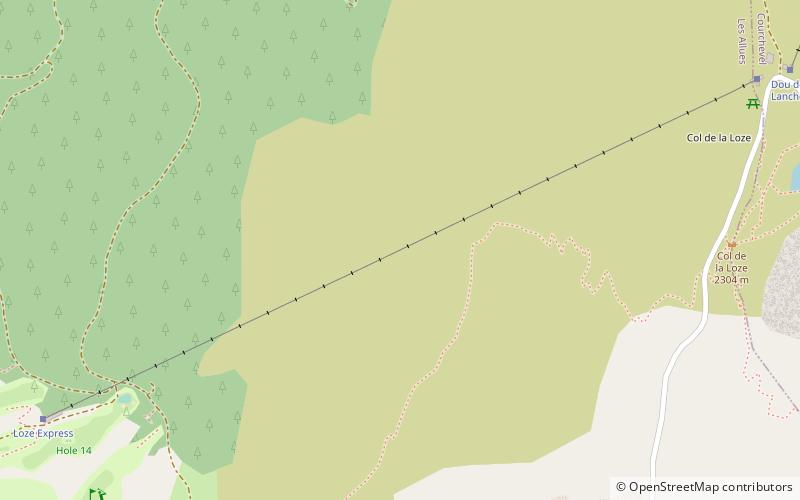 Col de la Loze location map