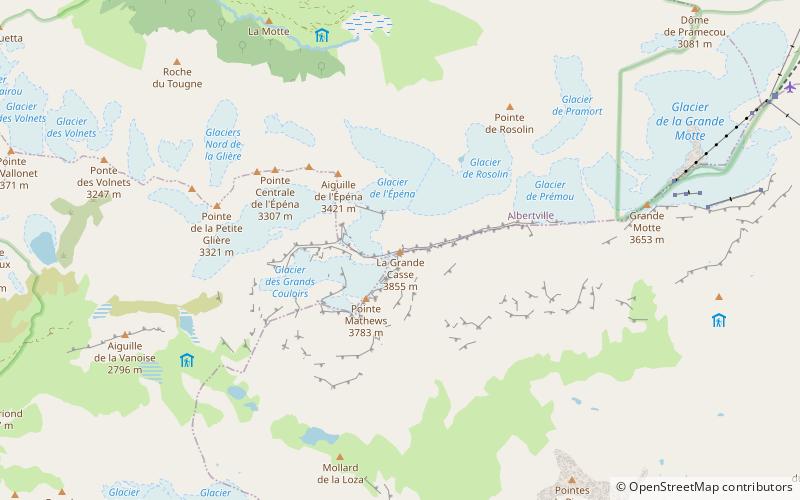 Vanoise massif location map