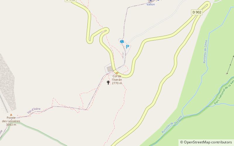 Col de l’Iseran location map