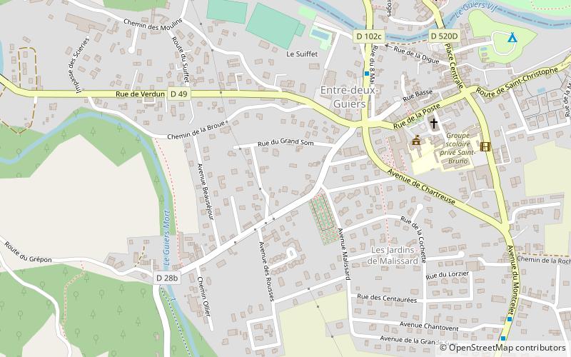 Entre-deux-Guiers location map