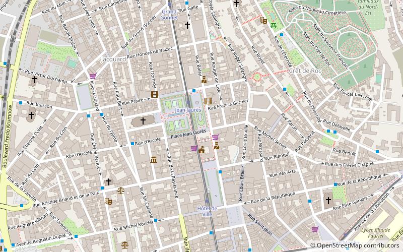 place jean jaures saint etienne location map
