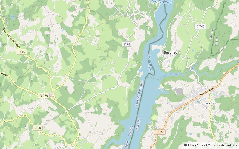 Lac de Bort-les-Orgues location map
