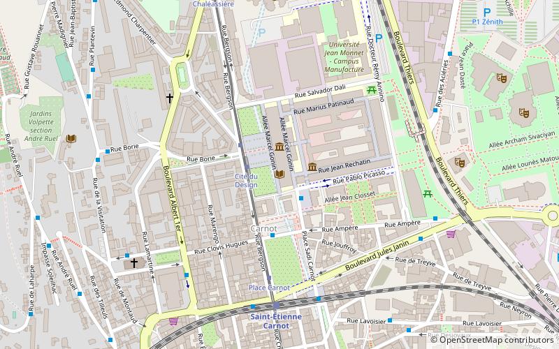 Médiathèque Cité du Design location map