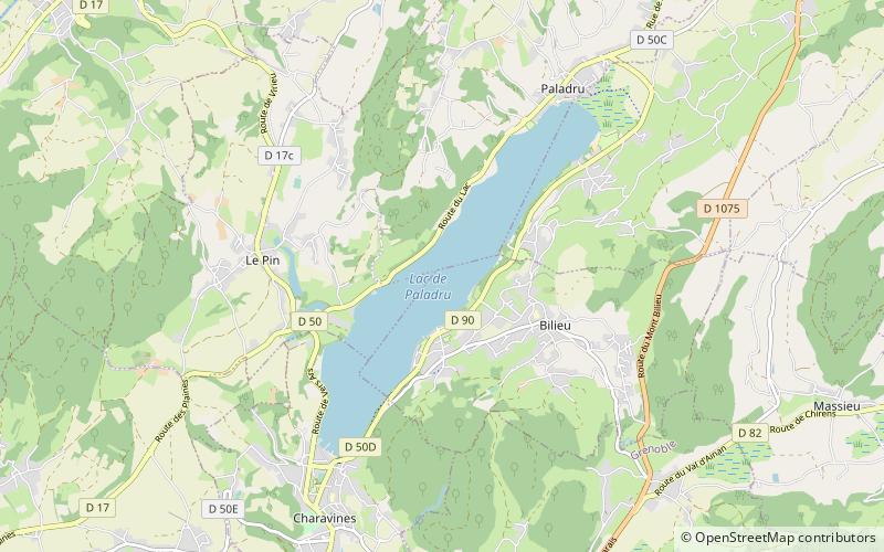 Lac de Paladru location map