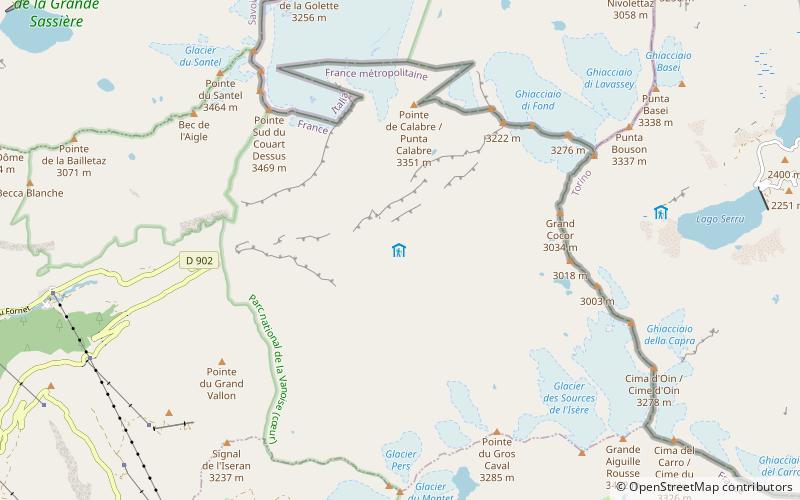 Refuge du Prariond location map