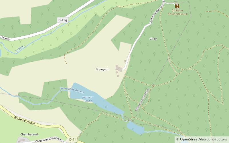 kloster bonnevaux location map