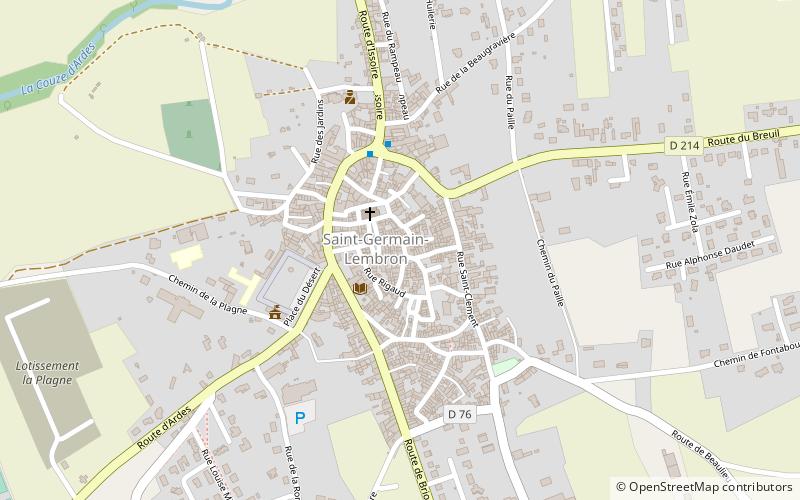 Saint-Germain-Lembron location map