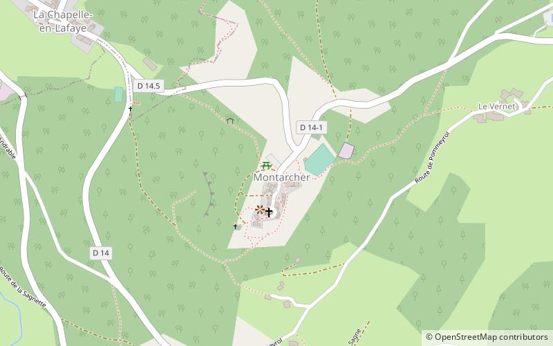 Croix de Montarcher location map