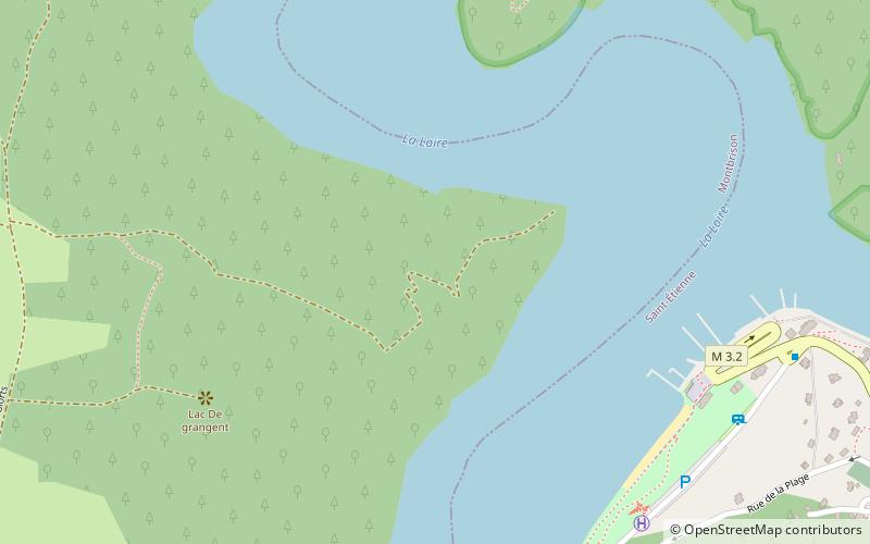 Lac de Grangent location map