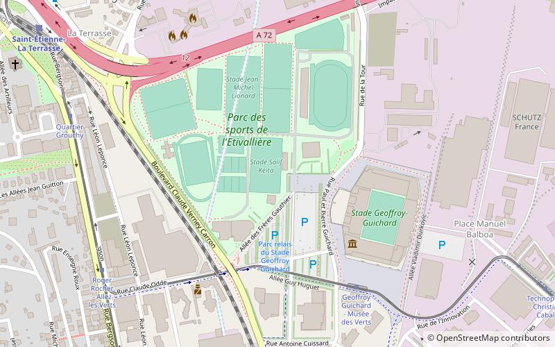 Stade Etivallière location map