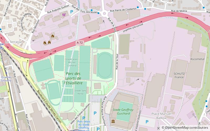 Stade Henri-Lux location map