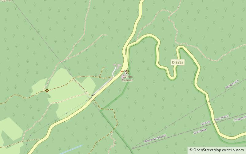 Col du Granier location map