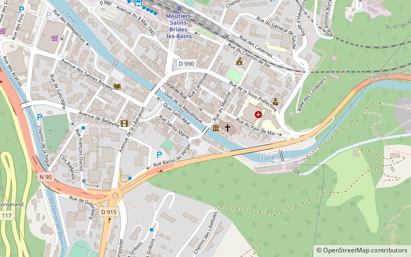 Pont de l'Isère dit Le Vieux-Pont location map