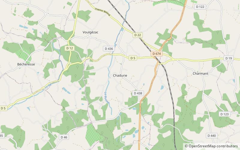 Chadurie location map