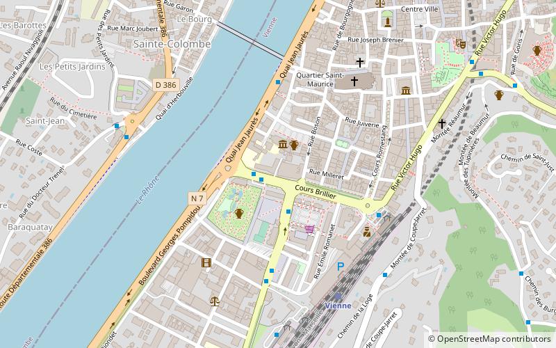 Enceinte romaine de Vienne location map