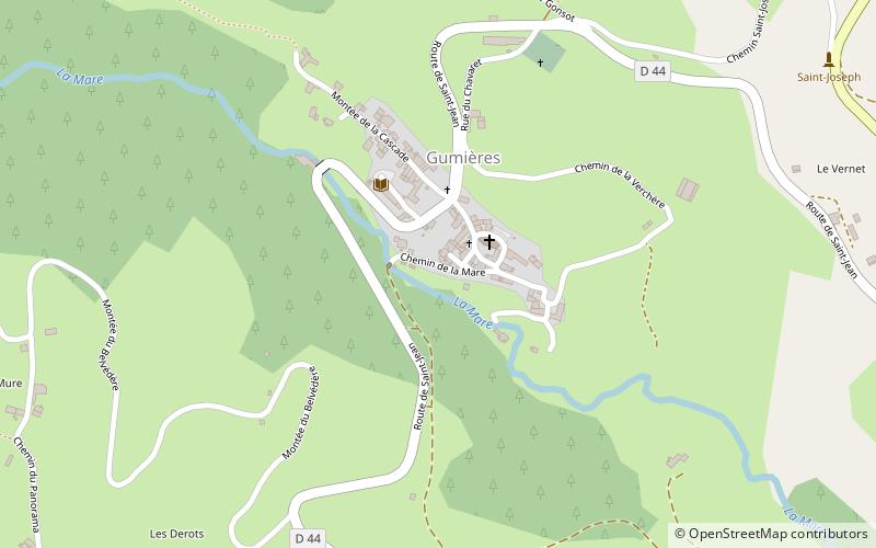Gumières location map