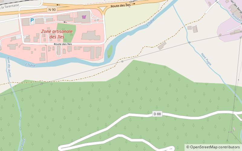 Tarentaise Valley location map