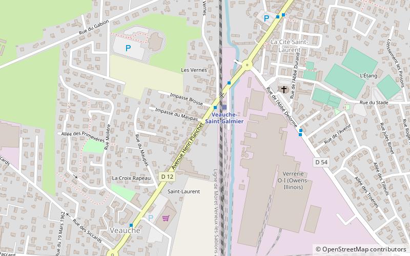 Veauche location map