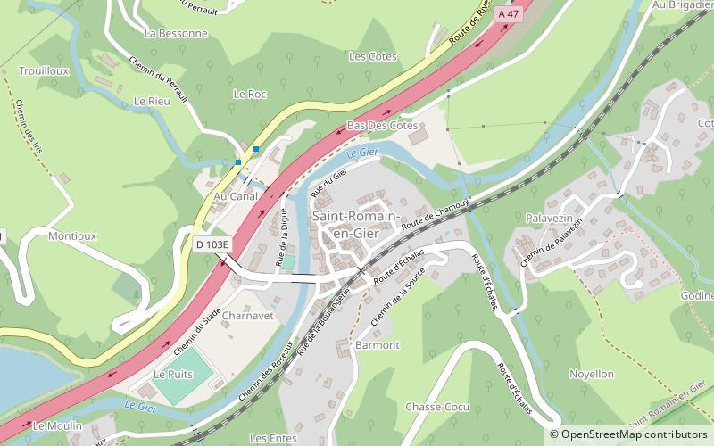 Saint-Romain-en-Gier location map