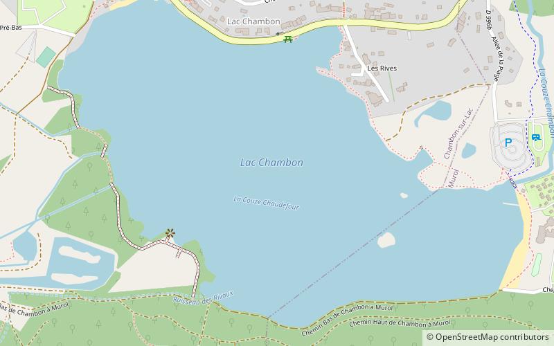 Lac Chambon location map