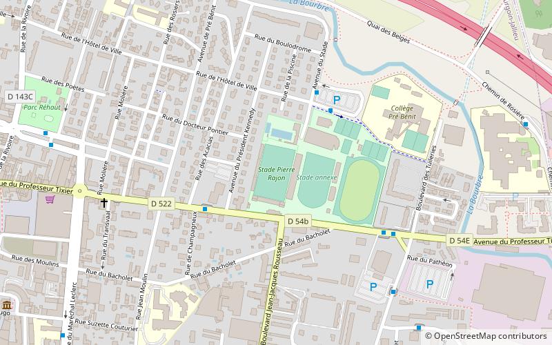 Stade Pierre-Rajon location map