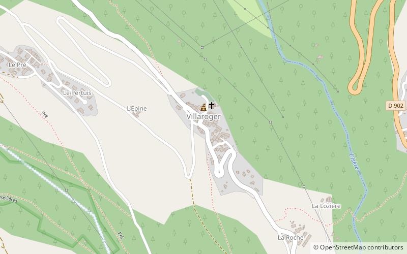 Villaroger location map