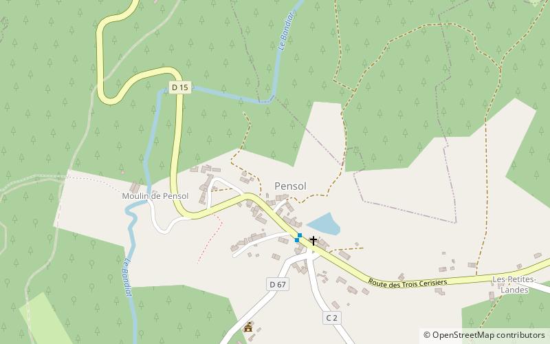 Pensol location map