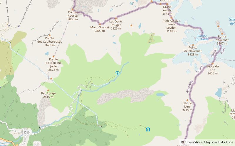 Refuge du Ruitor location map
