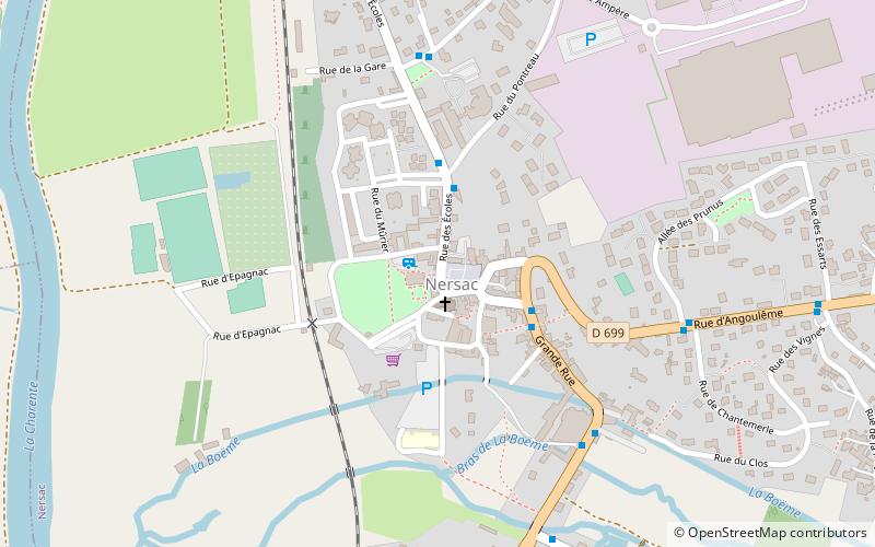 Nersac location map