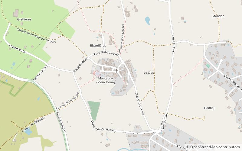 Montagny location map