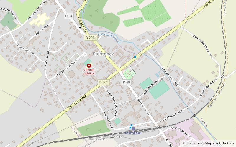 Mairie de Frontenex location map