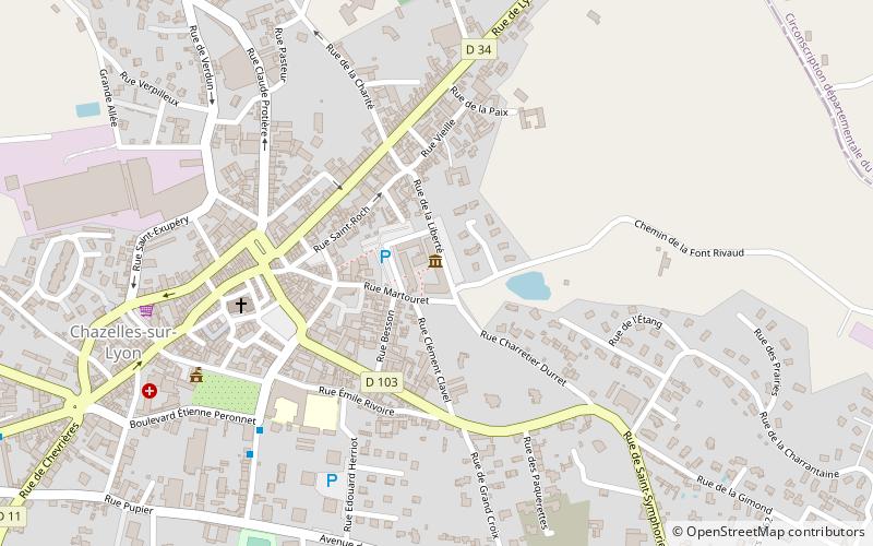 Chazelles-sur-Lyon location map