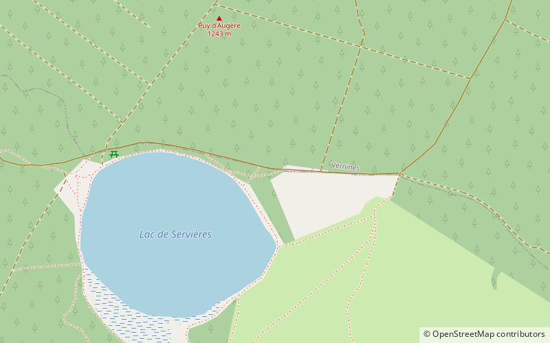 Lac de Servière location map