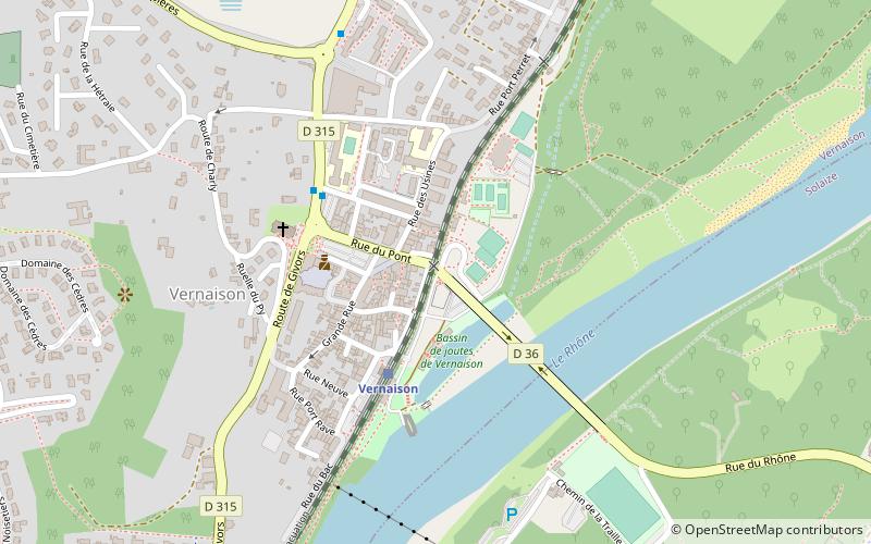 Vernaison location map