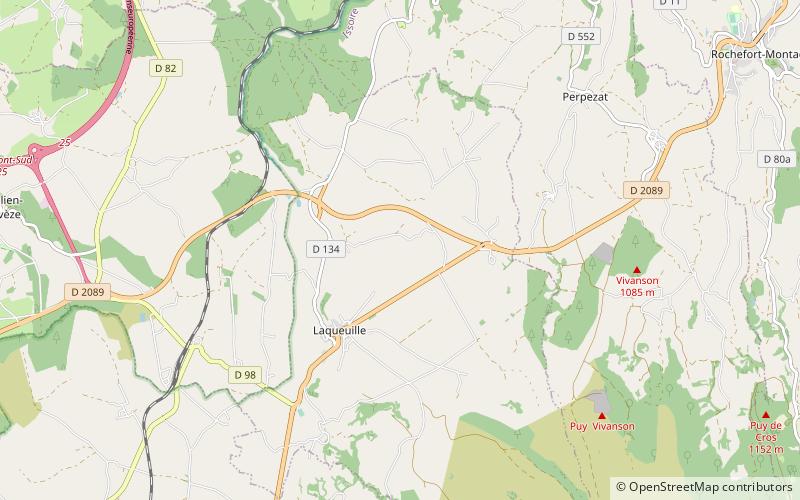 Laqueuille location map