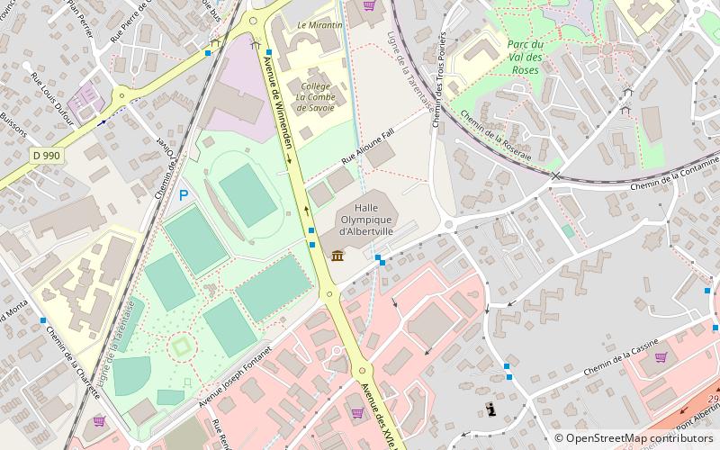 Halle Olympique d'Albertville location map