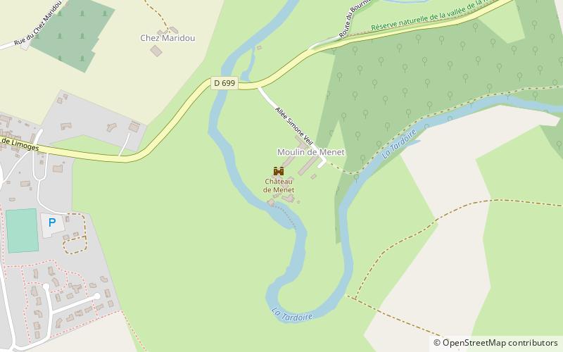 Château de Menet location map