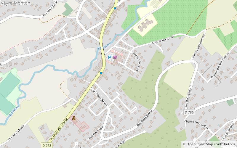 Veyre-Monton location map