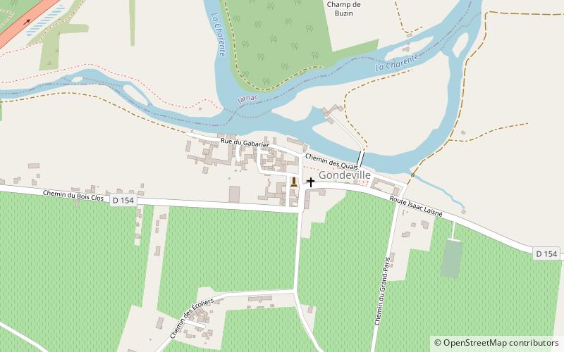 Gondeville location map
