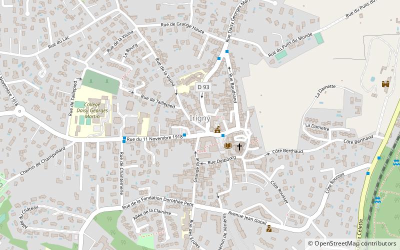 Irigny location map