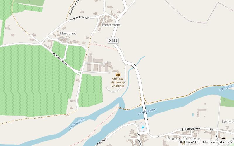 Château de Bourg-Charente location map