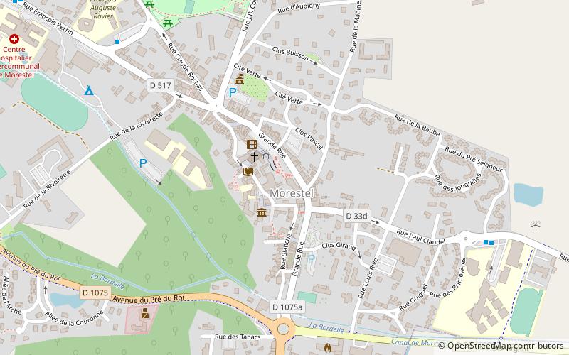 Morestel location map