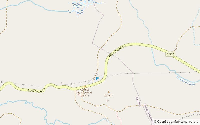 Cormet de Roselend location map