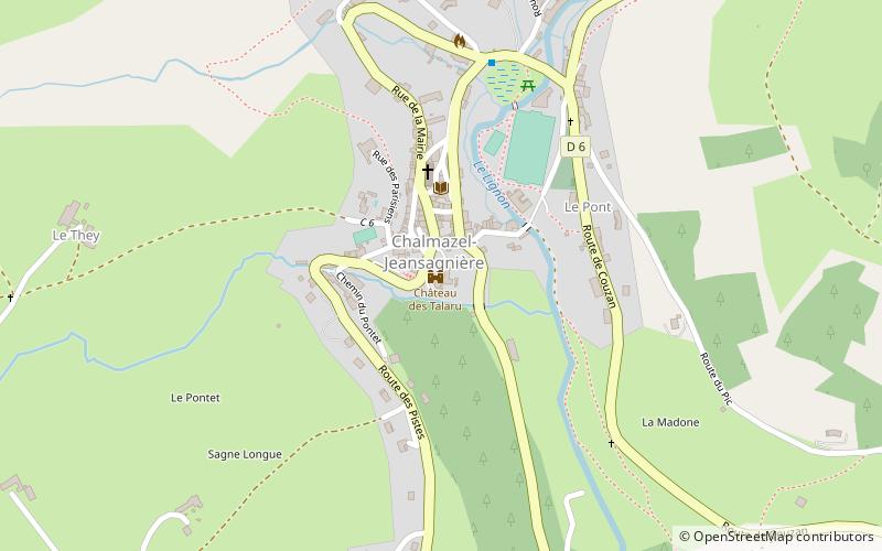 Château de Chalmazel location map