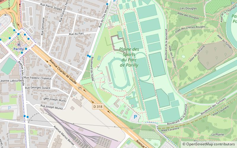 Stade du Rhône location map