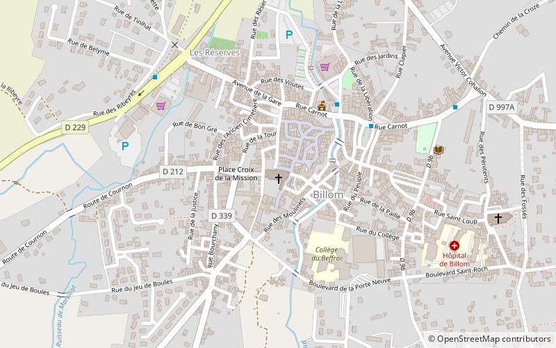 Collégiale Saint-Cerneuf de Billom location map